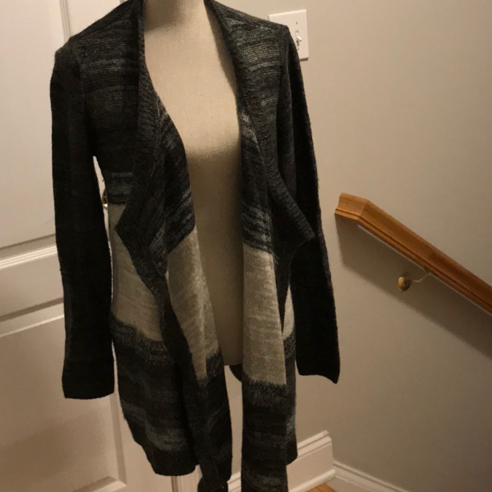 Cardigan with Waterfall open front